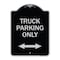 Signmission Reserved Parking Truck Parking W/ Bidirectional Arrow Heavy-Gauge Alum, 24" x 18", BS-1824-23031 A-DES-BS-1824-23031 - alternate 1